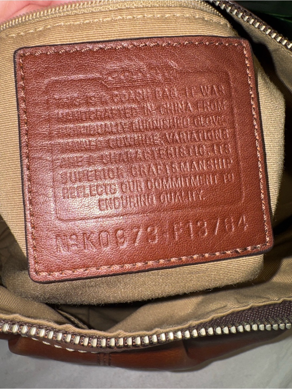 EUC Coach Cognac Leather Satchel with Original Hang Tag - True Coach Treasure - Picture 13 of 13
